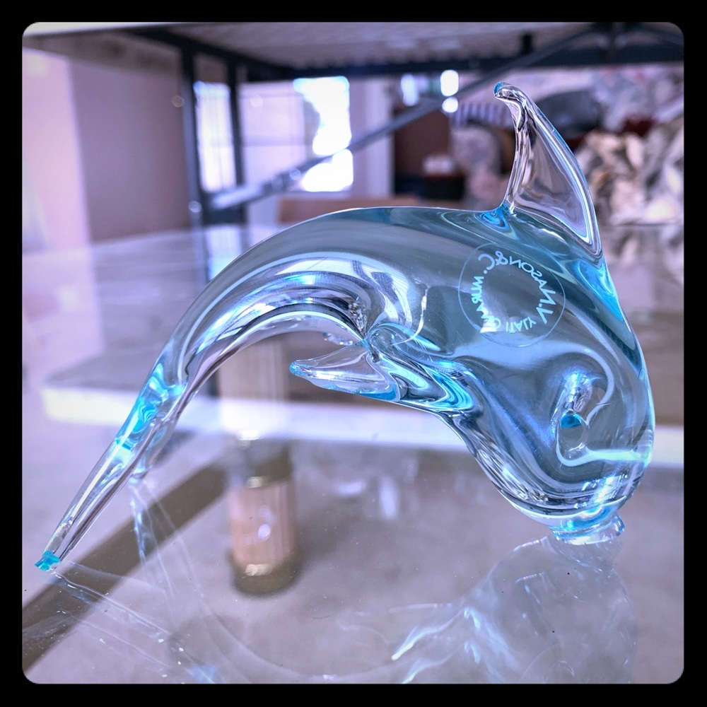 MURANO Glass Dolphin by V. Nason : made in Italy